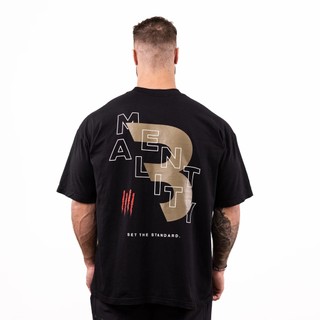 Ready stock chris's dirty b mentality short-sleeved tee sports stretch