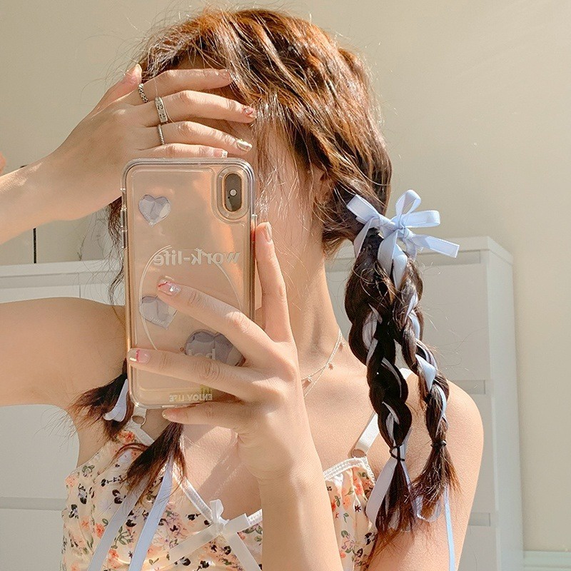 Kẹp Tóc Nơ Ruy Băng Dài Đáng Yêu Cho Bé Gái