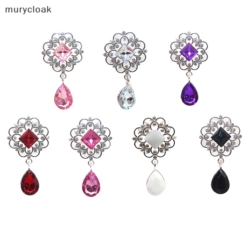 Mặt Dây Chuyền Hình Giọt Nước Bằng Hợp Kim Acrylic Khâu Tay Trang Trí Hộp Quà Cưới DIY