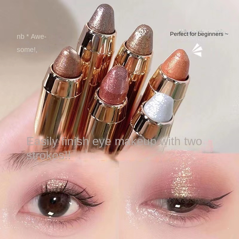 Đầu đôi Bóng mắt Ngọc trai mờ bền vững không thấm nước thiên nhiên phấn mắt