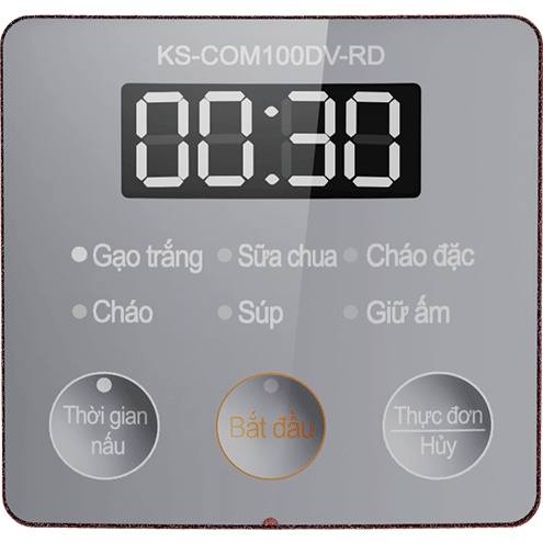 Nồi cơm điện Sharp 1 lít KS-COM100DV-RD  và KS-COM100DV-WH  - Bảo hành 12 tháng chính hãng