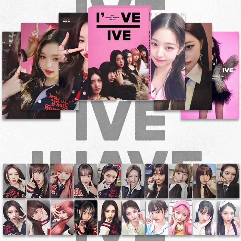 Hộp 55 Ảnh Lomo Card LIZ Yuji LEESEO WONYOUNG REI GAEUL Kpop