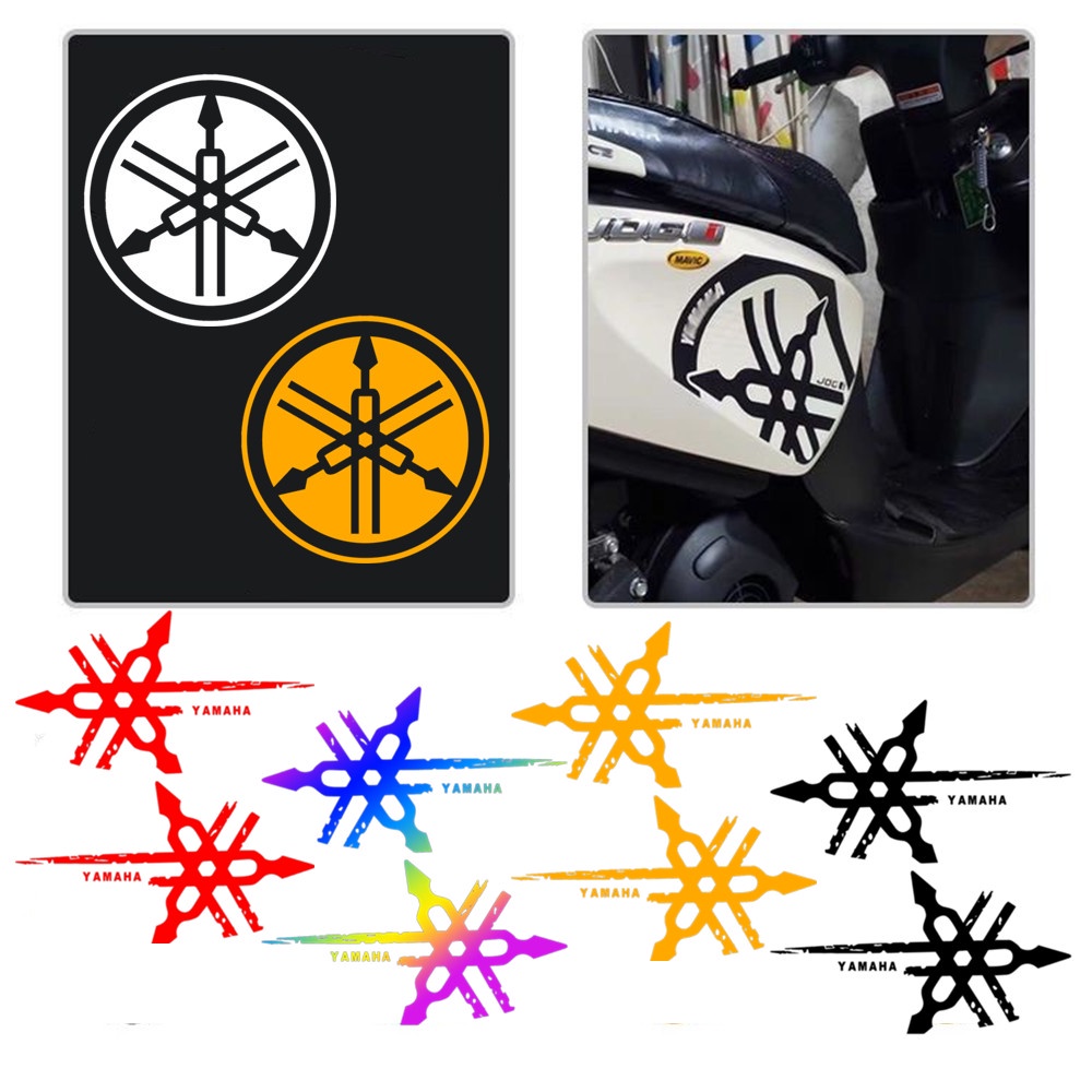 Miếng Dán Logo Phản Quang Trang Trí Thân Xe Mô Tô YAMAHA I125 50CC 90CC 100CC ZR MIO SPORTY Aerox NMAX TFX150 NMAX XMax