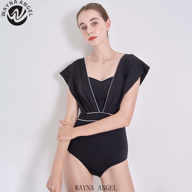 (wayna Angel) tính khí thanh lịch của phụ nữ one piece hở lưng che bụng slim fit đồ bơi kỳ nghỉ sexy