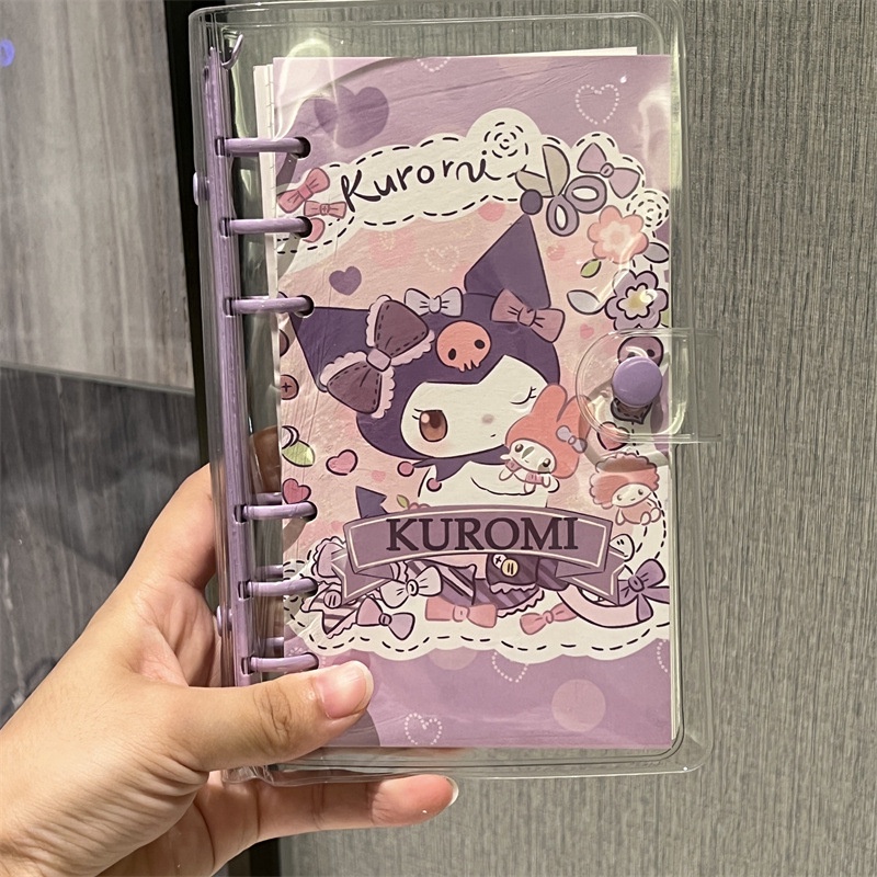 Sổ Tay Bìa Cứng In Hoạt Hình Sanrio Kuromi A6 Dễ Thương