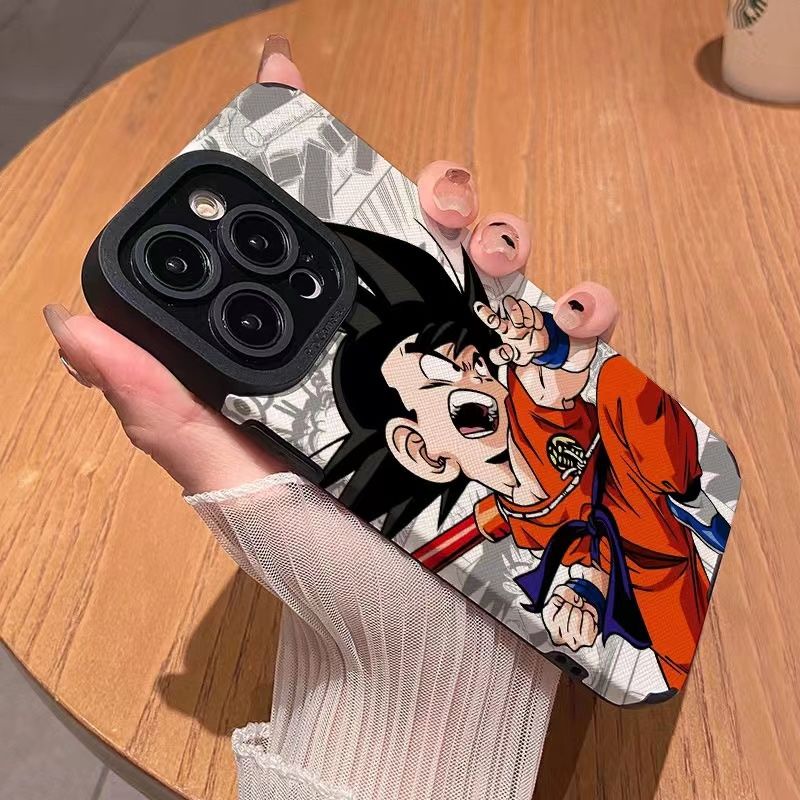 Ốp Điện Thoại tpu Mềm Chống Rơi In Hình dragon ball Cho iphone 11pro max 14 promax / 15promax / 11 12 / 13 / 6 / 7 / 8plus / x max