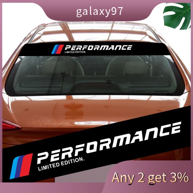 Miếng Dán Trang Trí Kính Chắn Gió Trước Sau Tự Dính In Chữ galaxy D-1343