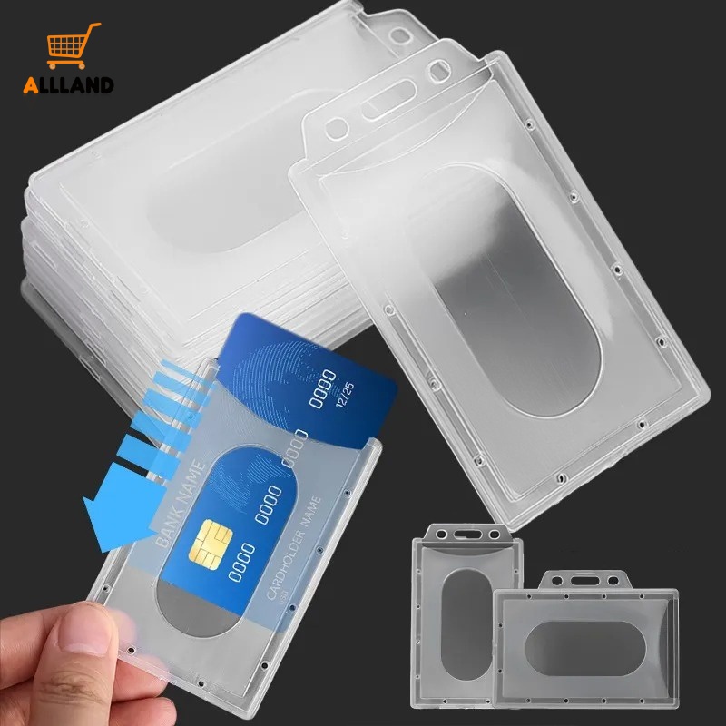 Vỏ Bảo Vệ Thẻ Tín Dụng / Thẻ ID Bằng Nhựa Cứng Trong Suốt 1 Cái