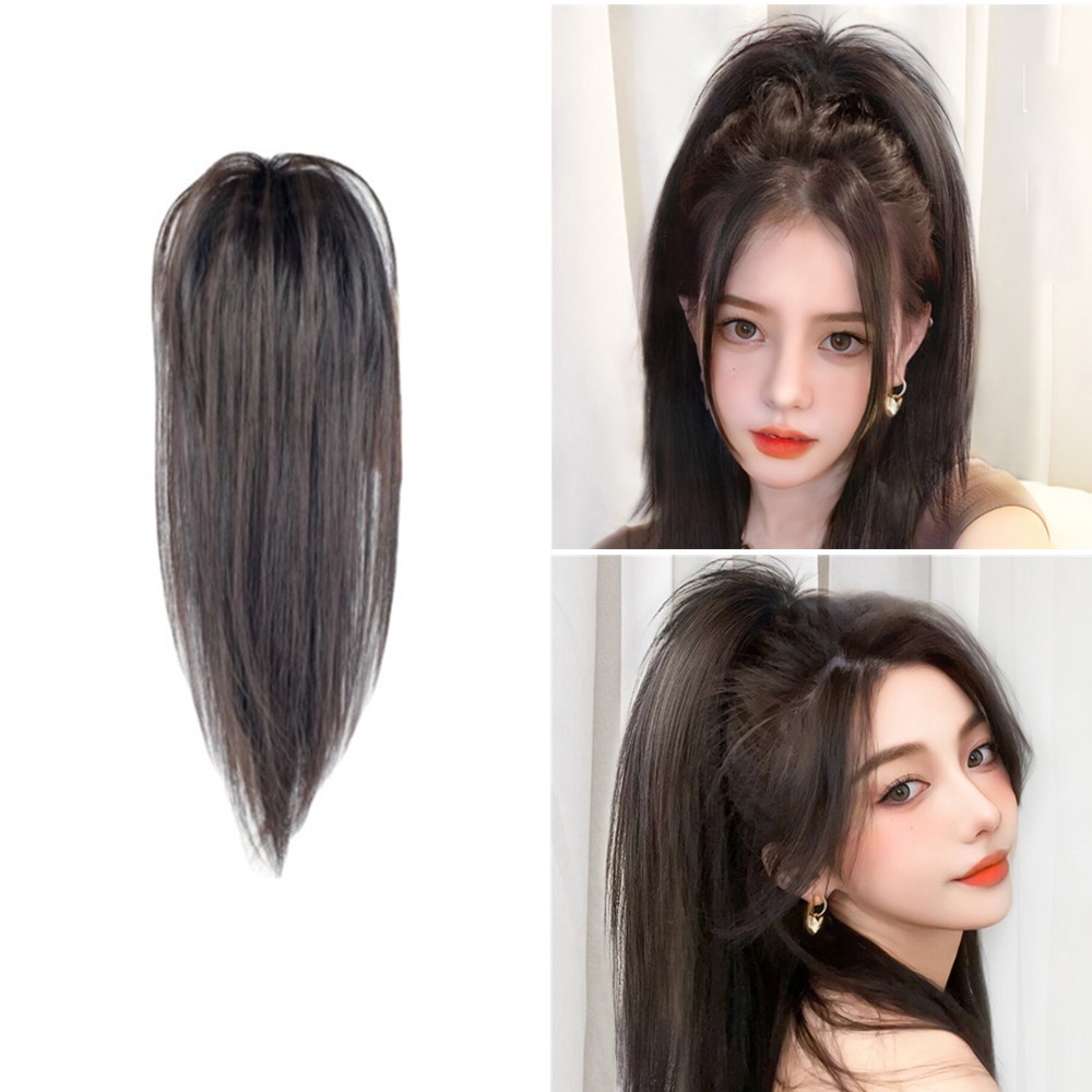Tóc Giả Đuôi Ngựa Thẳng Dài Tự Nhiên Có Kẹp Dành Cho Nữ