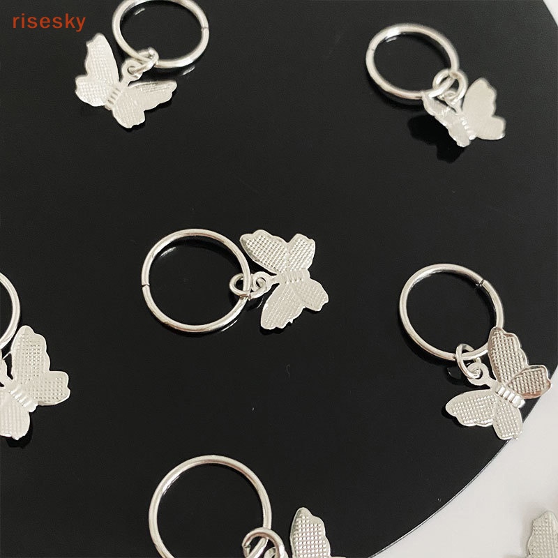 Set 10 Kẹp Tóc Kim Loại Hình Bướm DIY Phong Cách Phương Tây Cho Nữ