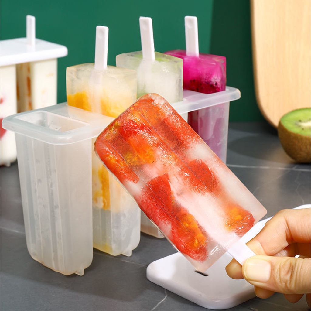 Khuôn làm kem tự làm có thể tái sử dụng gia đình eco-friendly popsicles molder