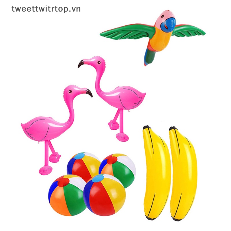 Trtop bể bơi phao đồ chơi sự kiện hawaii đồ dùng cho bữa tiệc trang trí sân vườn flamingo bơm hơi đồ chơi bóng bãi biển cho trẻ em vn