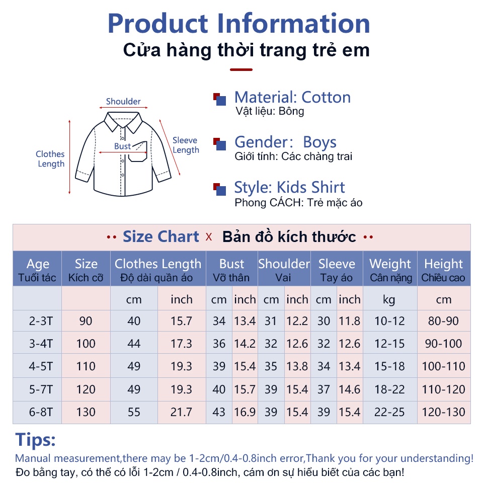 Ljmofa áo sơ mi denim cho bé trai 2-8y mùa xuân và mùa thu thể thao hàn quốc dài tay áo sơ mi giản dị áo khoác