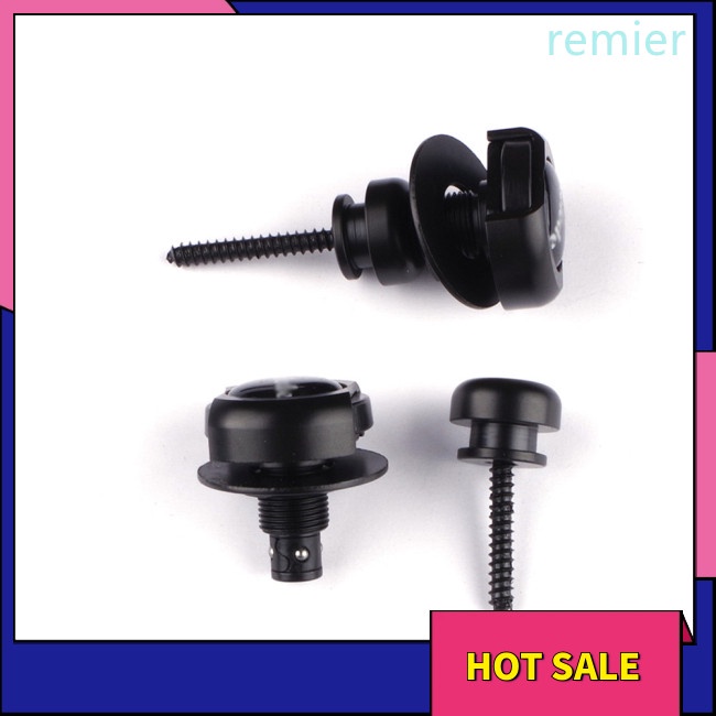 Re 2pcs guitar strap buckle lock button non-slip electric guitar zinc alloy for guitar player