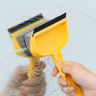 Momo life 2in1 sponge brush magic kitchen silicone blade car glass shower squeegee window glass wiper scraper brush tool để rửa