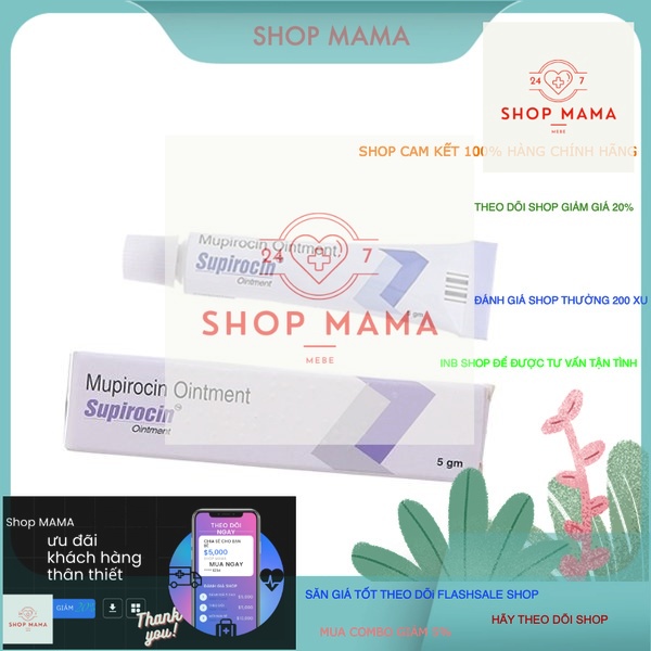 Kem bôi da Supirocin tuýp 5g