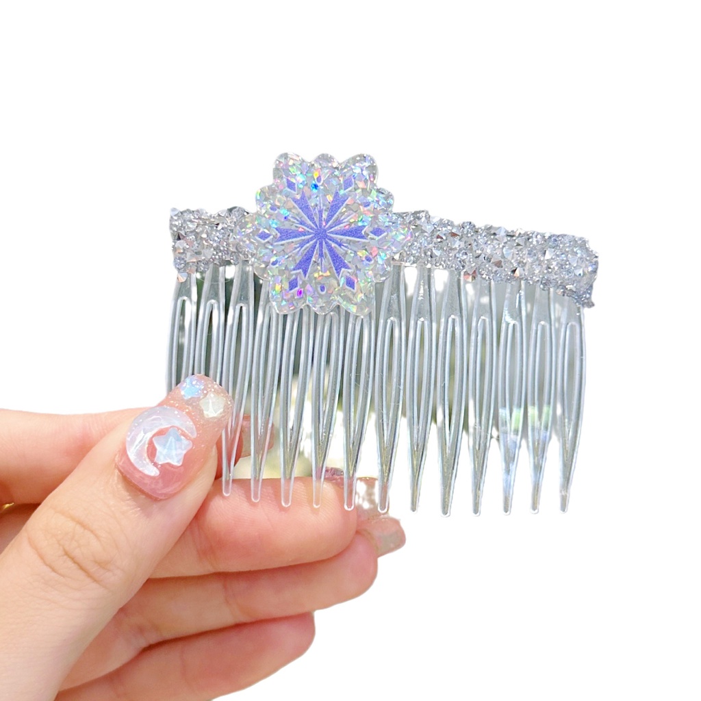 Kẹp Tóc Đính Đá Họa Tiết Hoạt Hình Frozen Xinh Xắn Cho Bé Gái 2023