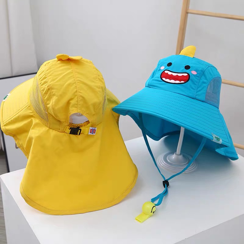 Mũ ngư dân chống nắng vành lớn mỏng thoáng khí cho trẻ em