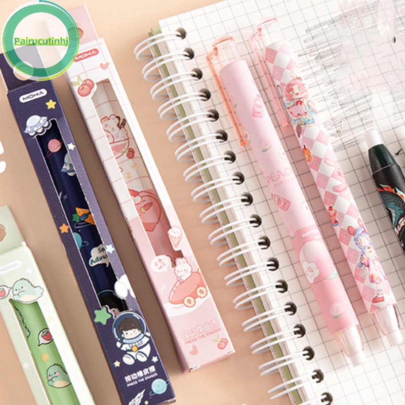 Cặp Gôm Tẩy Bút Chì Dạng Nhấn Hình Hoạt Hình Dễ Thương Có Thể Thu Gọn Cho Học Sinh / Văn Phòng vn