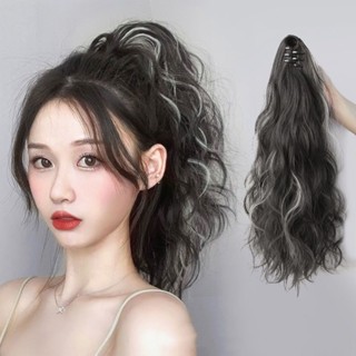  Dài 40cm kẹp gợn sóng nước kiểu tóc đuôi ngựa kẹp tóc giả tự nhiên trong phần mở rộng đuôi ngựa cho phụ nữ 