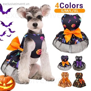 Pet halloween dress dog quần áo cho chó con quần áo mèo vest thoáng khí