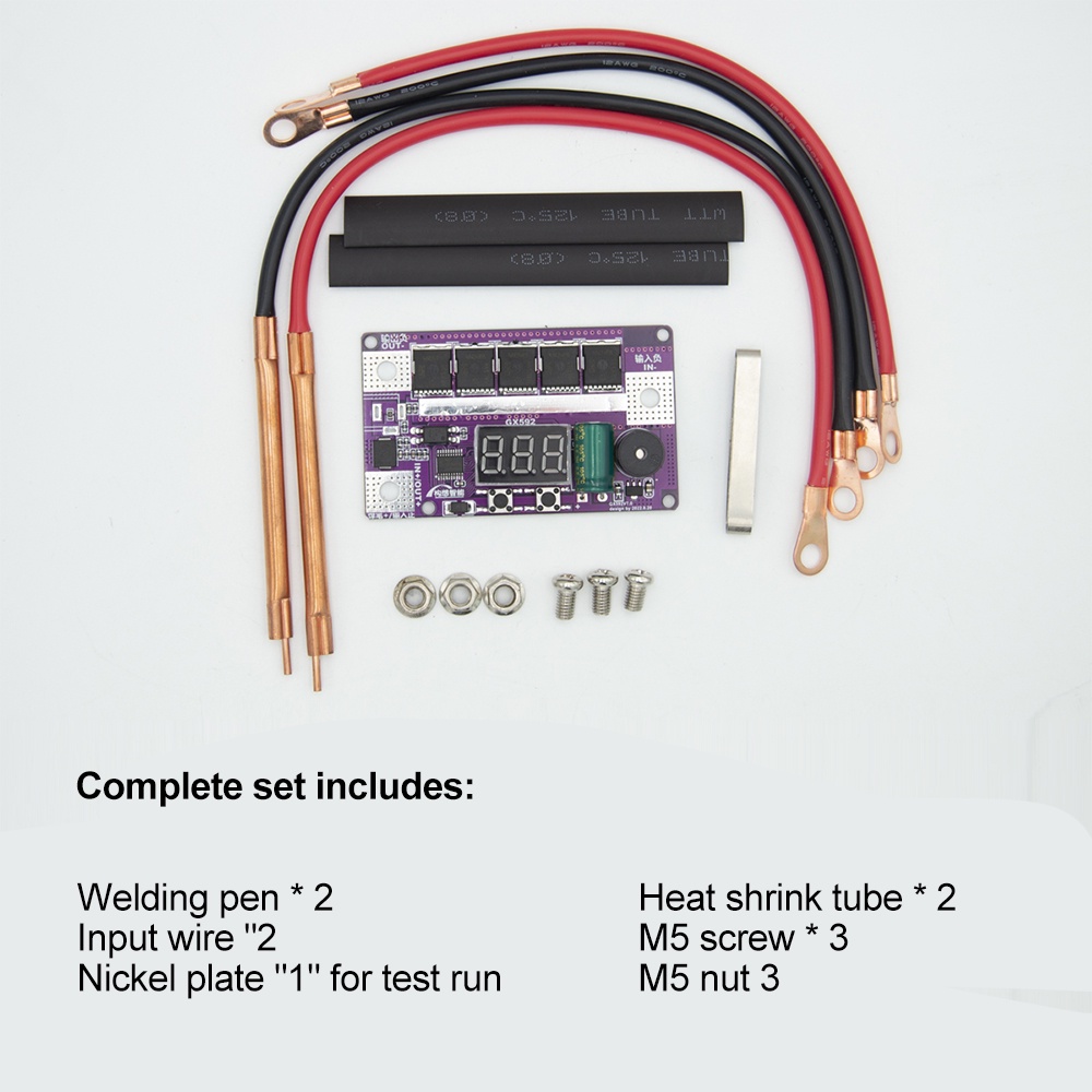 Voktta dc 12v diy máy hàn điểm di động bộ lưu trữ pin bảng mạch pcb thiết bị hàn máy hàn điểm cho 18650 26650