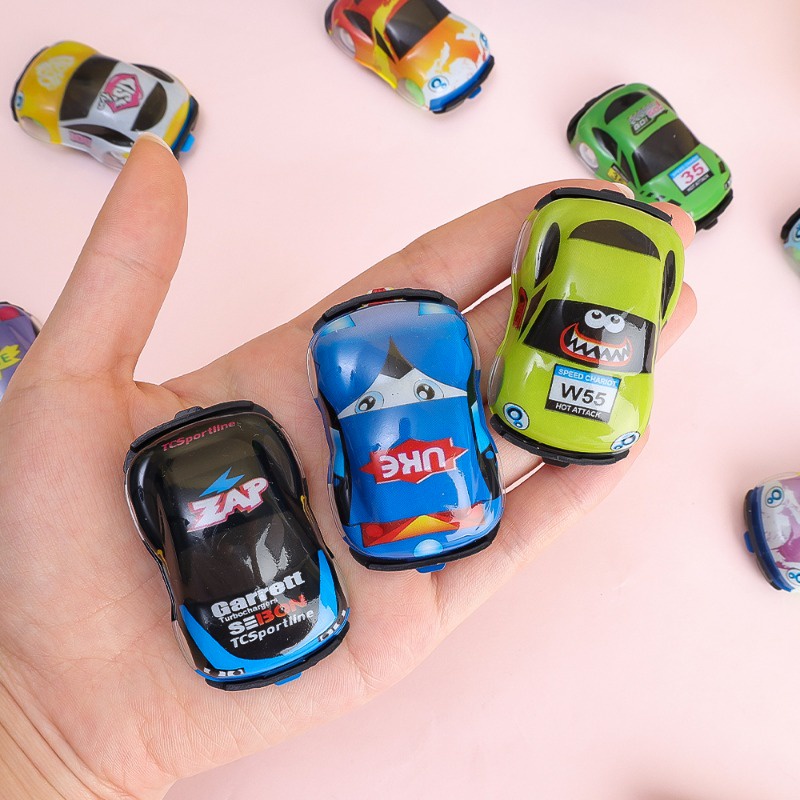 Đồ chơi mô hình vehicl giáo dục cho trẻ em / đồ chơi ô tô kéo mini sáng tạo / 360° Đồ chơi xe lật quà tặng sinh nhật cho bé trai cô gái / phim hoạt hình bằng nhựa đồ chơi dễ thương xe