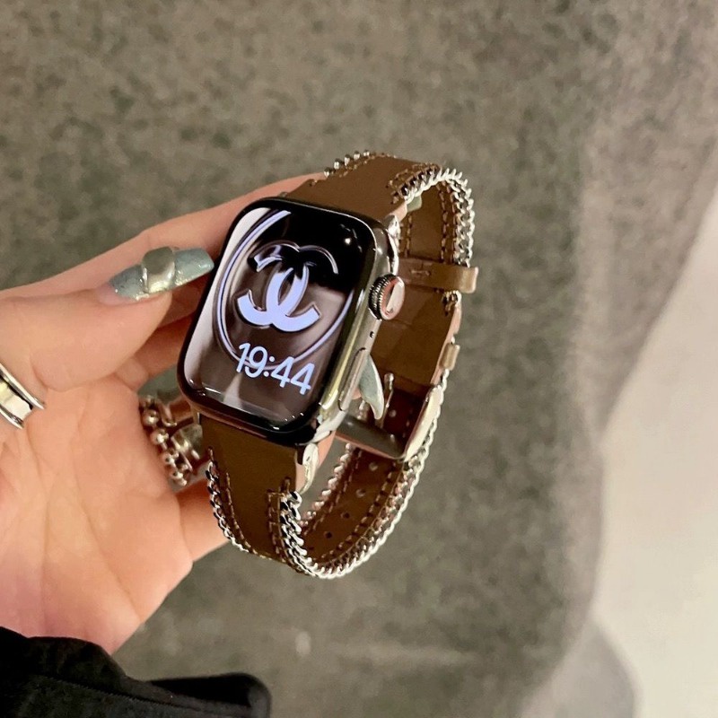 Dây đeo bằng da có dây kéo sáng tạo cho apple watch 8 7 6 se 5 4 3 dây đeo đồng hồ cho iwatch 41mm 40mm 45mm 44mm 42 38 ultra 49mm bracelet