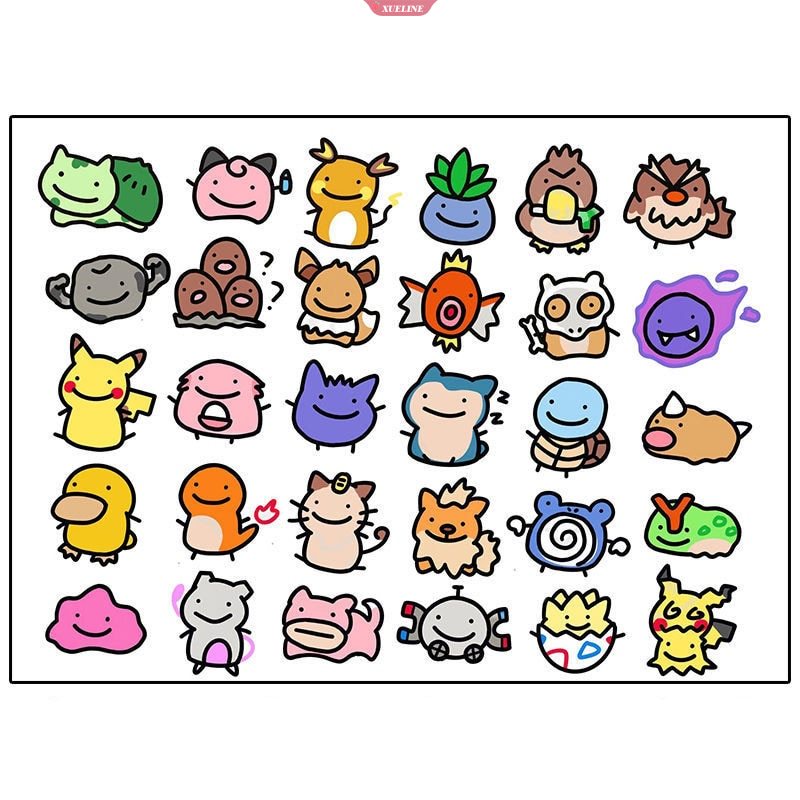 Hình xăm anime pokemon hình xăm pikachu, hình xăm hoạt hình trẻ em, hình dán cốc, hình dán túi đi học, hình dán da