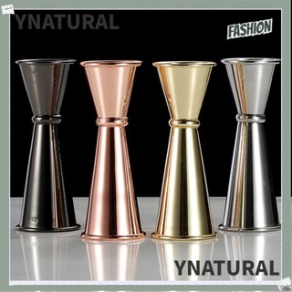 YNATURAL 1oz 1.5oz New Double Cocktail Jigger Dual Design Stainless Steel Japanese Jigger Measure Cup Drinks Pour Drink Spirit Double Spirit Bartender with Measurements Scale Inside/Multicolor