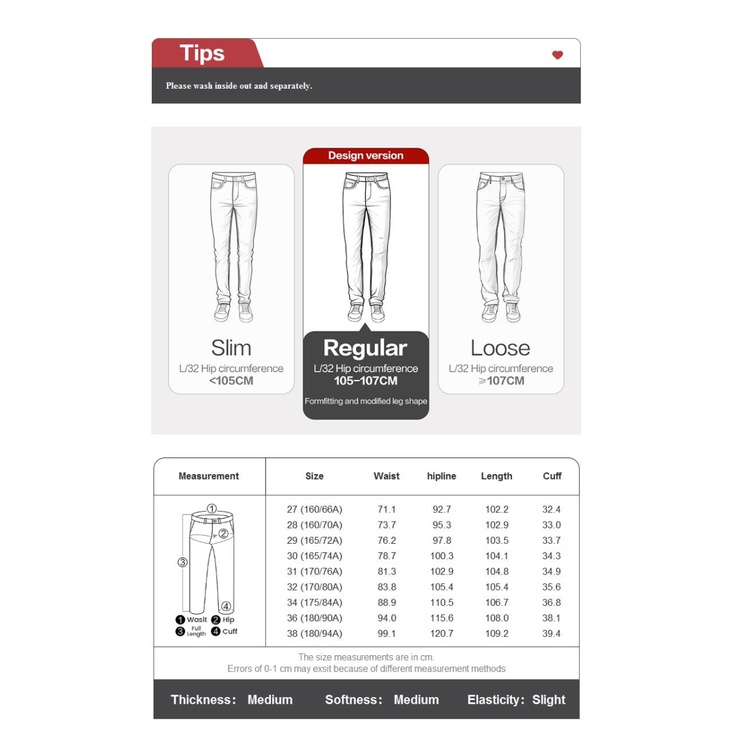 Quần jean cạp vừa in hình năm túi GIORDANO 18113619