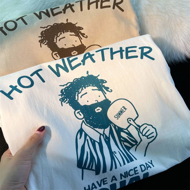 Áo thun t-shirt oversize áo thun cotton american short sleeve t-shirt cho nam và nữ in rời couple top