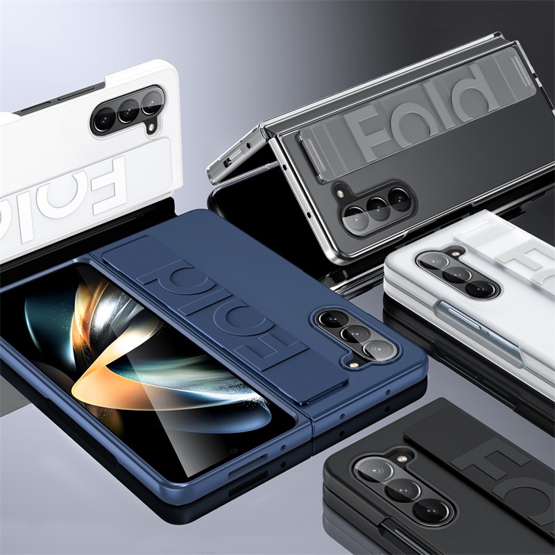 Vỏ silicon siêu mỏng sang trọng cho samsung galaxy z fold 5 z fold 4 5g với dây đeo cổ tay bảo vệ chống va đập vỏ điện thoại samsung z fold 5 z fold 4 5g