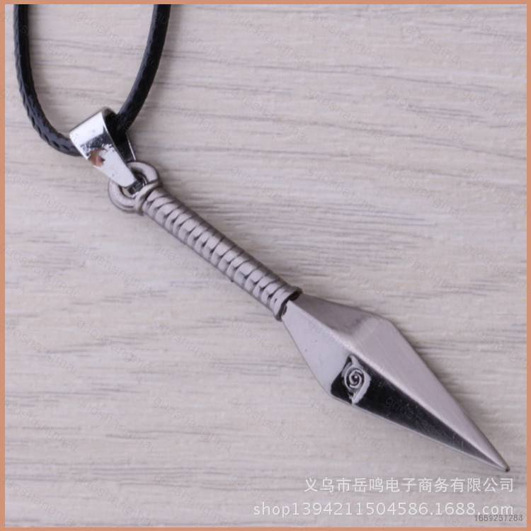 Cg2 anime naruto vòng cổ kunai shuriken mặt dây chuyền mặt dây chuyền sasuke thế hệ thứ tư cuộn cùng đồ trang sức gc2
