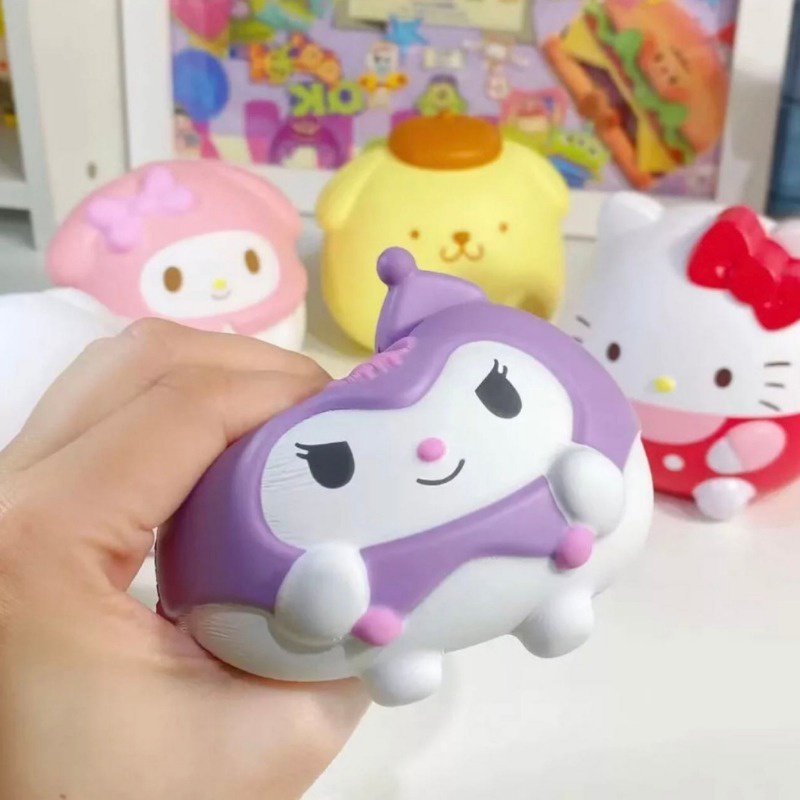 Sanrio hello kitty jumbo squishy kawaii kuromi melody cinnamoroll squishies chậm tăng căng thẳng giảm căng thẳng đồ chơi bóp cho trẻ em người lớn