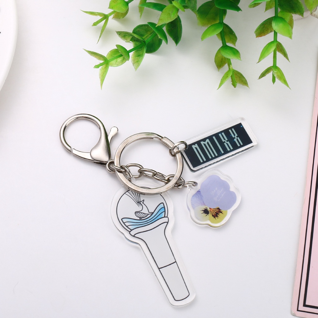 Kpop nmixx ive ateez astro 3-piece keychain set bag charm