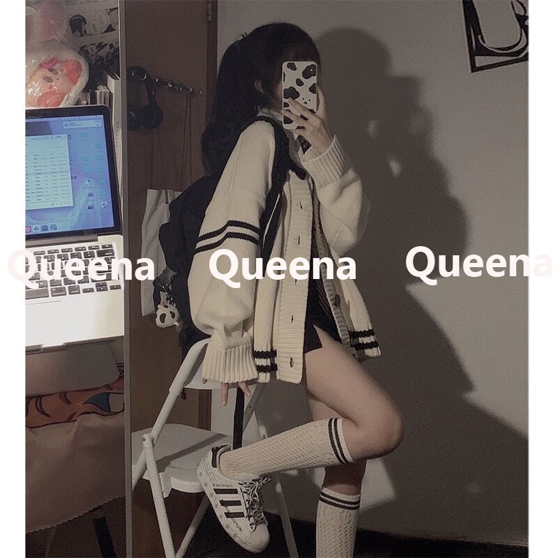 Áo Len áo khoác cardigan áo cardigan Thời trang hàn quốc A21K0HV Queena