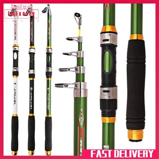 Imixcity portable telescopic fishing pole adjustable length long-range multi-color carbon fiber fishing rod