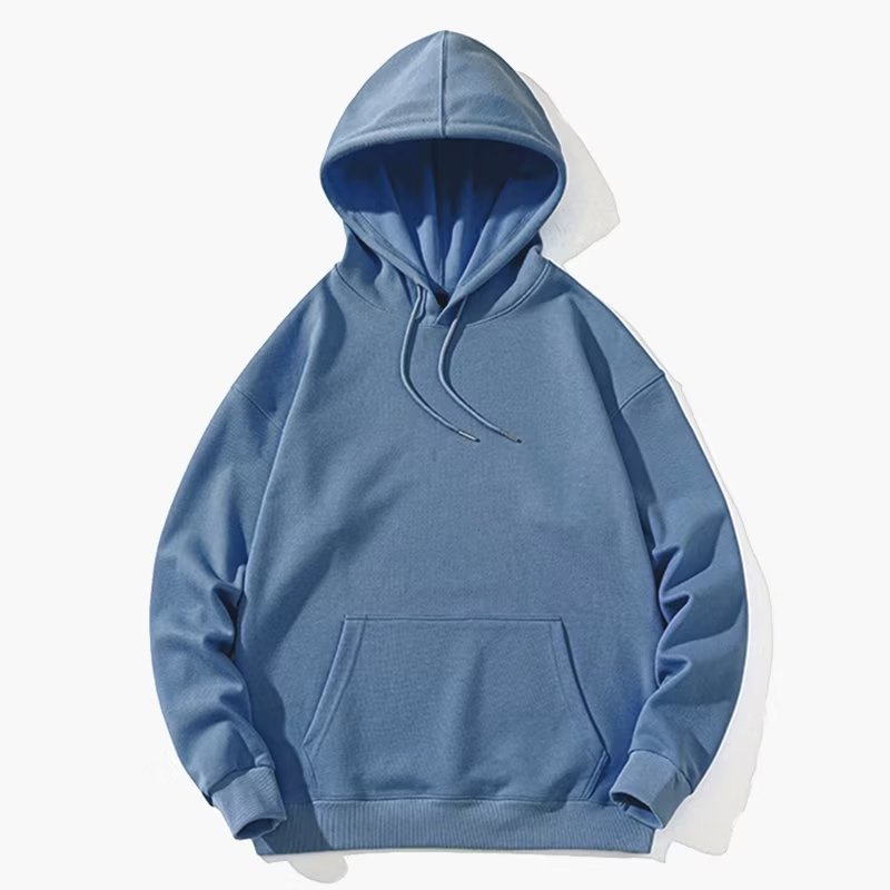 Áo hoodie Tay Dài Dáng Rộng Màu Trơn Phong Cách Thời Trang Hàn Quốc Cho Nam Giới