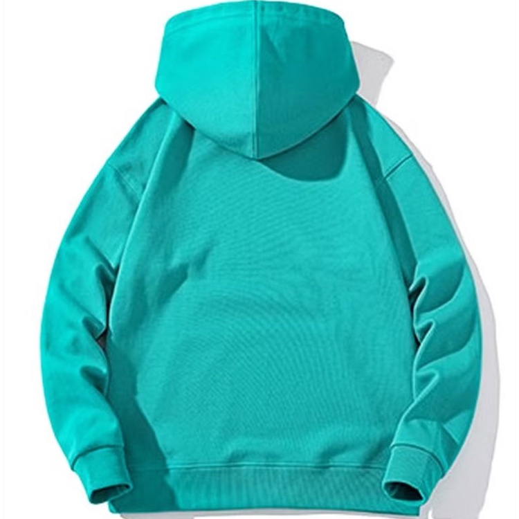 Áo hoodie Tay Dài Dáng Rộng Màu Trơn Phong Cách Thời Trang Hàn Quốc Cho Nam Giới