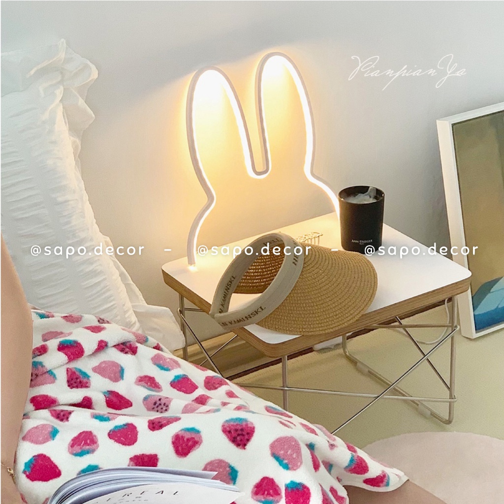 Đèn ngủ hình tai thỏ dễ thương, đèn led để bàn trang trí phòng ngủ cắm điện phong cách vintage - Sapo Decor 85 | BigBuy360 - bigbuy360.vn