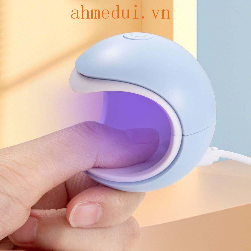 Ahmeduib đèn sấy móng tay mini, máy sấy sơn móng tay gel dụng cụ làm móng máy sấy móng tay mini, máy chiếu móng tay cầm tay cáp usb một ngón gia dụng