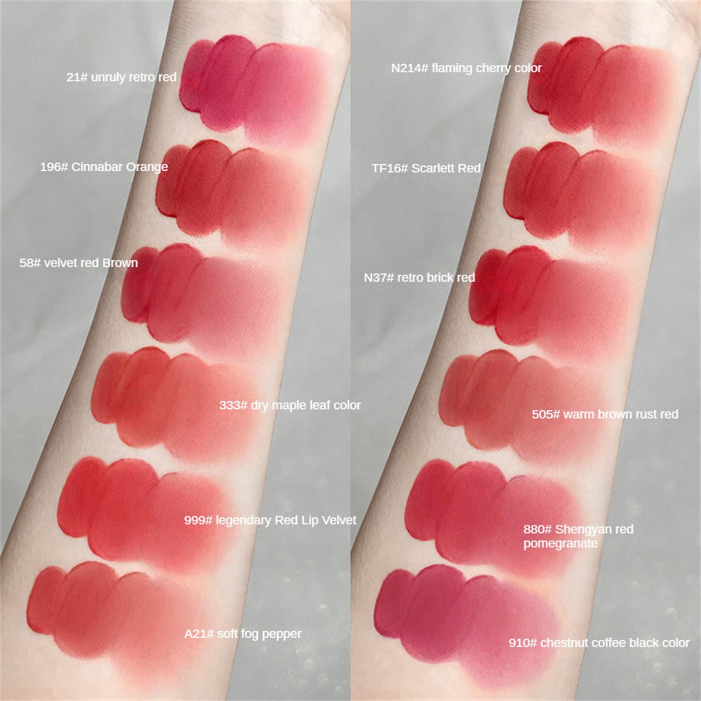 ♕ Mack Andy Magic Wand Son Bóng Nhẹ Dưỡng Ẩm Matte Velvet Fog Surface Son Môi Hoàn Màu Cao Trang Điểm Môi Lâu Trôi NỘI THẤT