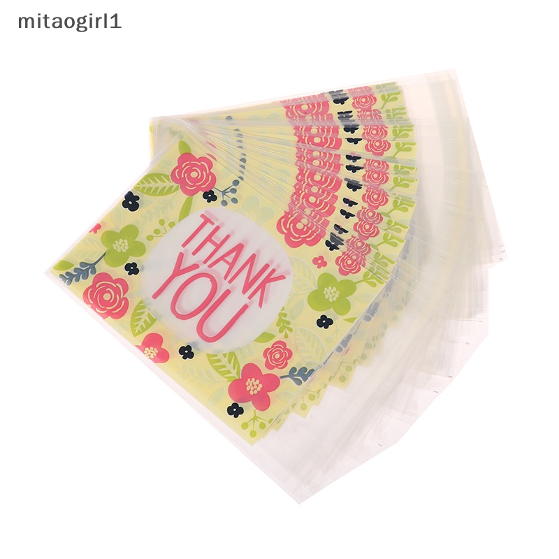 100 cái 10 * 13 cm cảm ơn cảm ơn túi bánh kẹo tiệc cưới ngày lễ tạ ơn túi quà tặng bánh quy nhựa túi đóng gói boutique