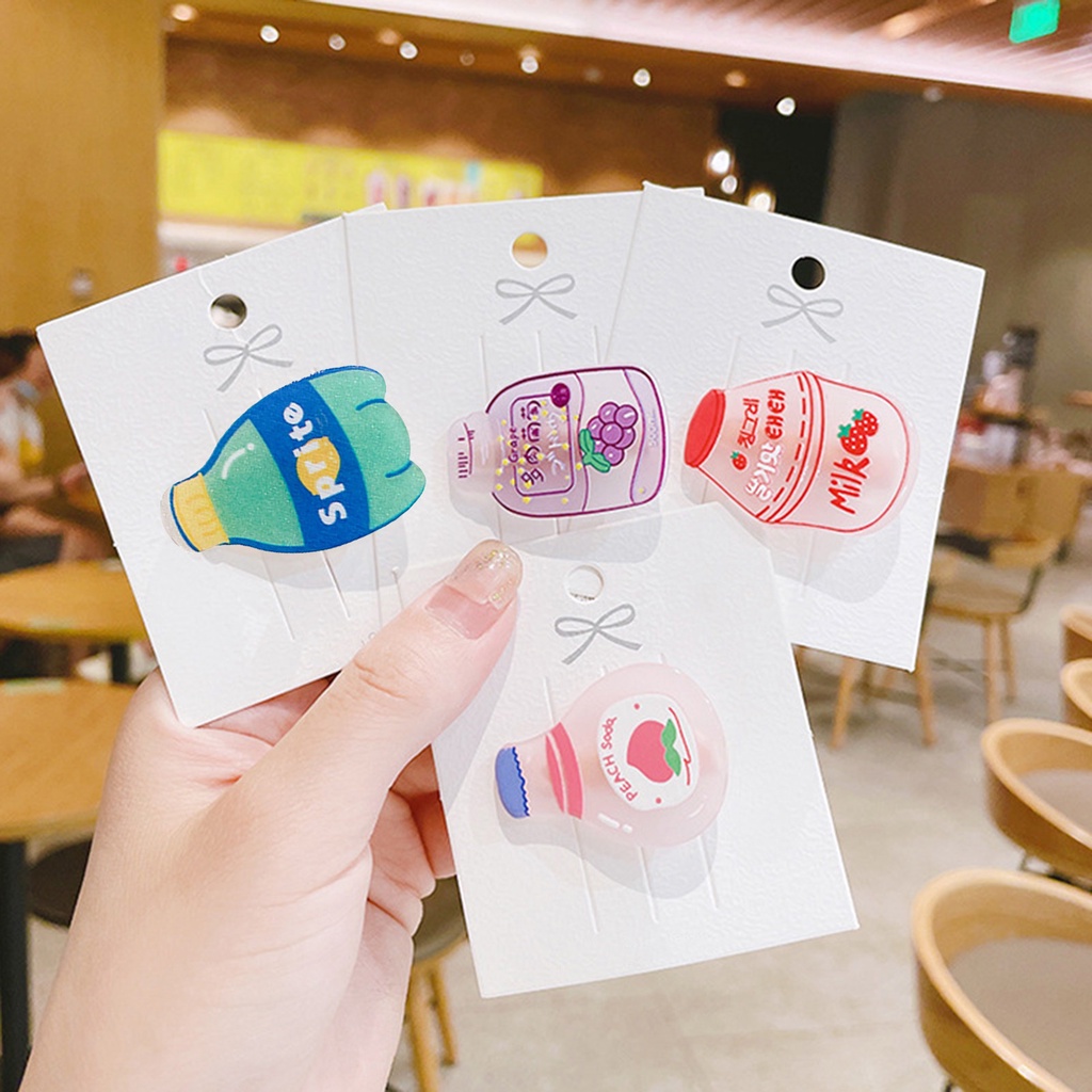 Jm Kẹp Tóc Mái Hình Hoạt Hình Dễ Thương Chống Trượt Trọng Lượng Nhẹ Cho Bé Gái