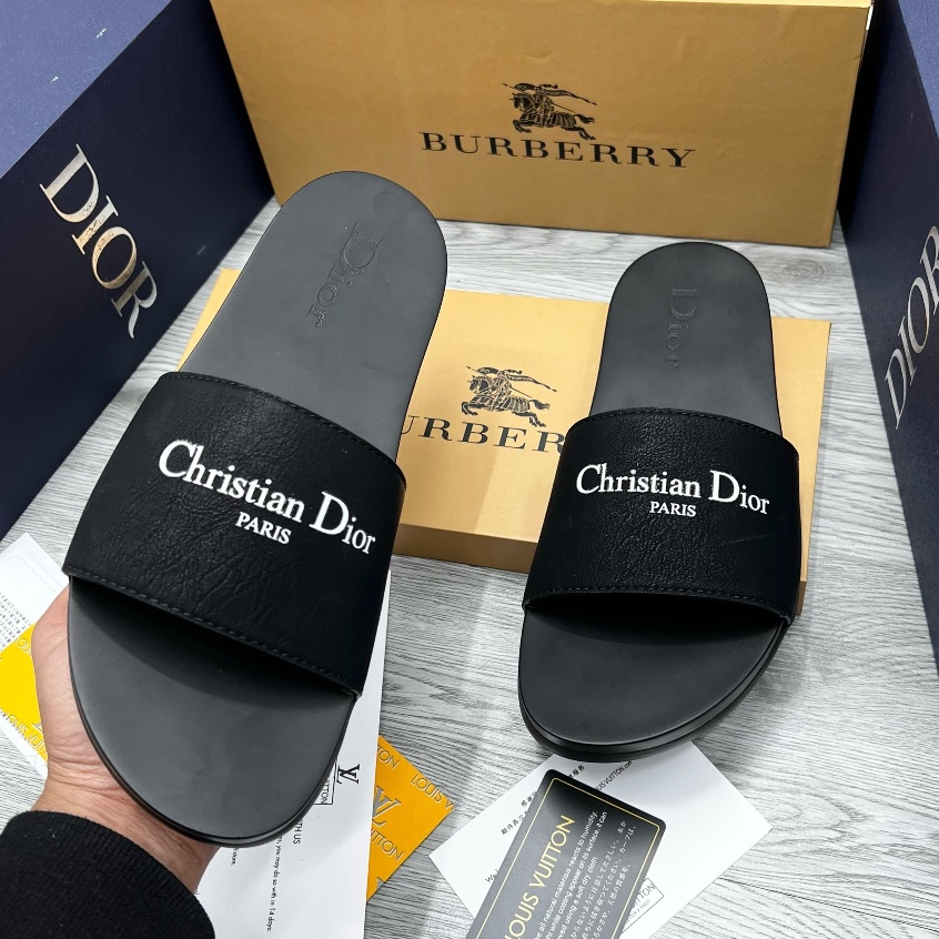 Dép Da di.or Nam Hot Nhất Dép Nam Quai Ngang Thời Trang Bản Mới Xướng DL02  Hàng Đẹp