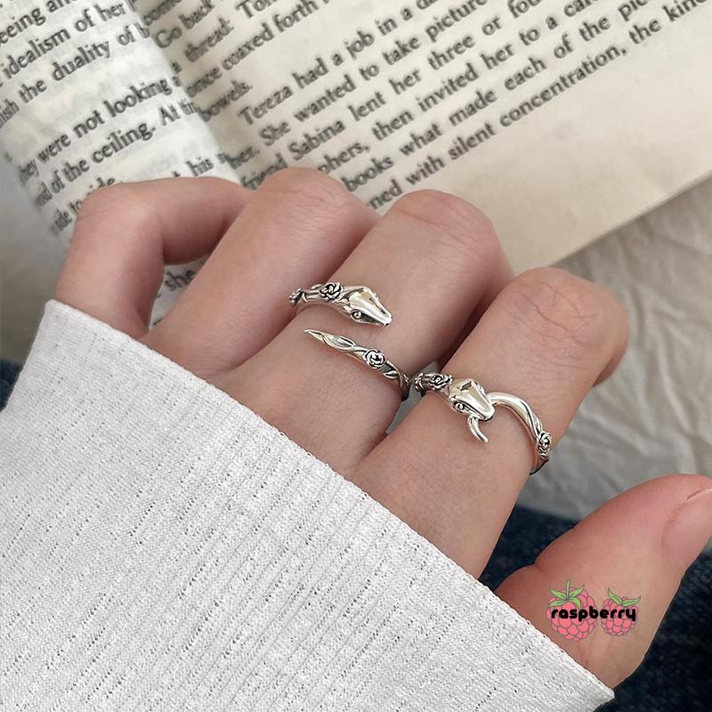 Nhẫn Thiết Kế Hình Rắn Độc Đáo Thời Trang Cao Cấp