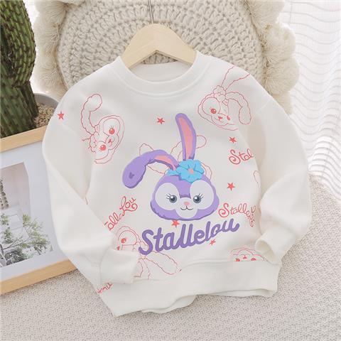 Cô gái áo len mùa xuân thu thu phong cách mới mẫu giáo trẻ em phim hoạt hình thời trang đáy áo sơ mi hàng đầu trẻ em quần áo hợp thời trang