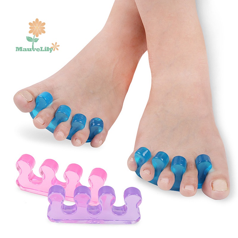 Lily 2 cái bộ tách ngón chân silicon mềm linh hoạt dụng cụ làm móng tay làm móng tay uuu