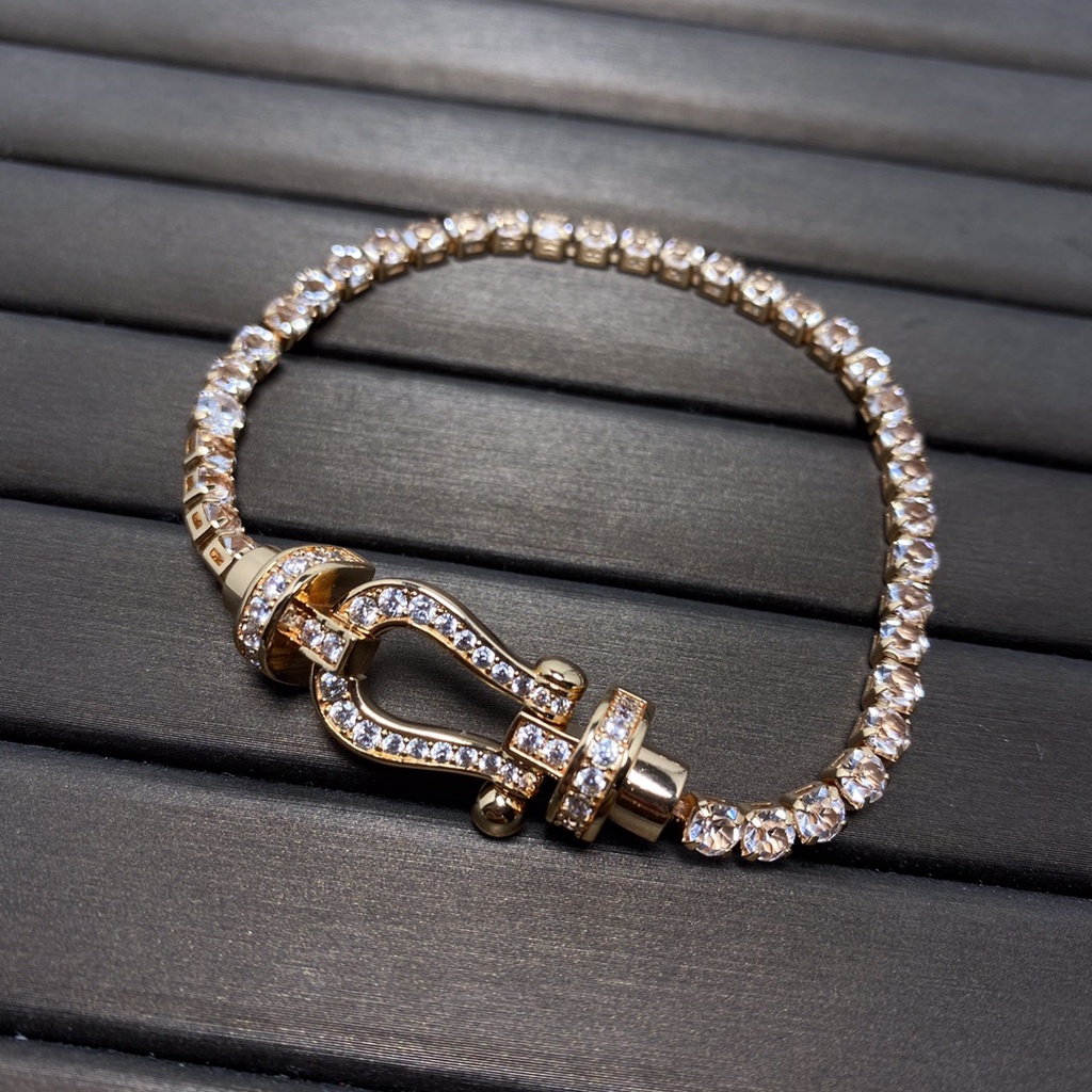 Vòng Tay LOGO Frd Horseshoe Phong Cách Vintage Thời Trang 2023 Cho Nam Và Nữ